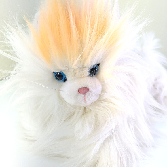 Dakin Soft Classics Persian Cat Size 14", Plush Stuffed Animal 1986 White - Picture 1 of 7